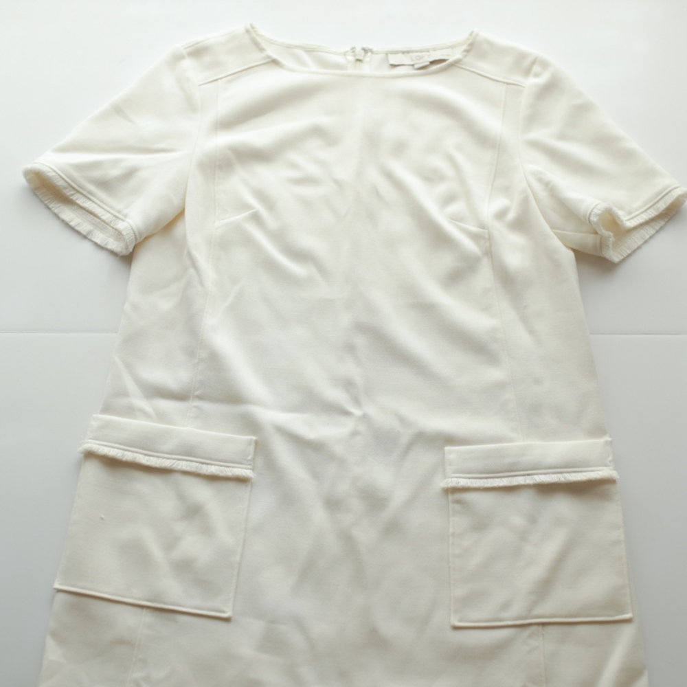 Loft Ivory Shift Dress 2P